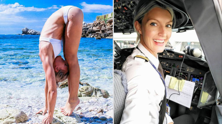 swedish pilot maria travels world doing yoga