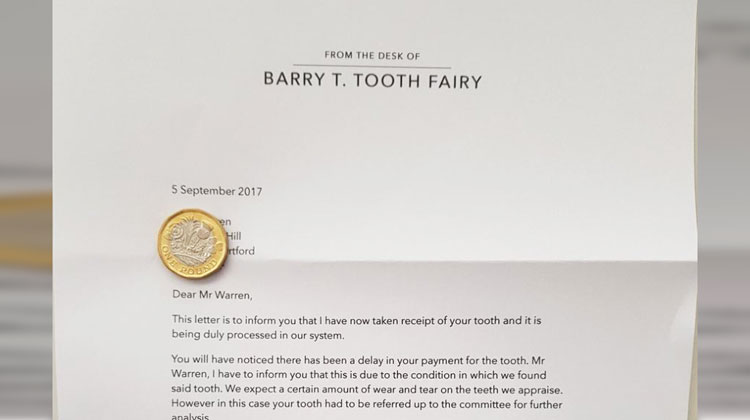 letter from barry t tooth fairy