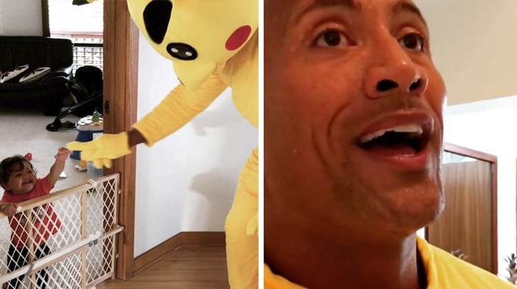 rock dressed as pikachu