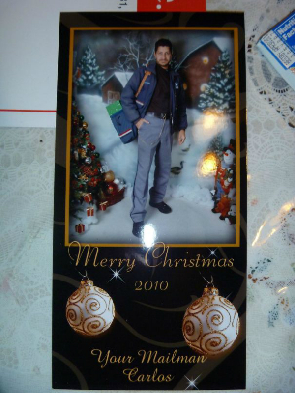 mailman christmas card