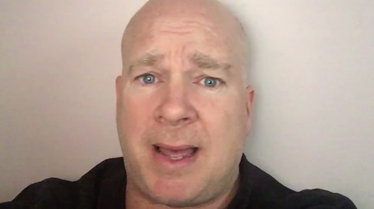 man with concerned look
