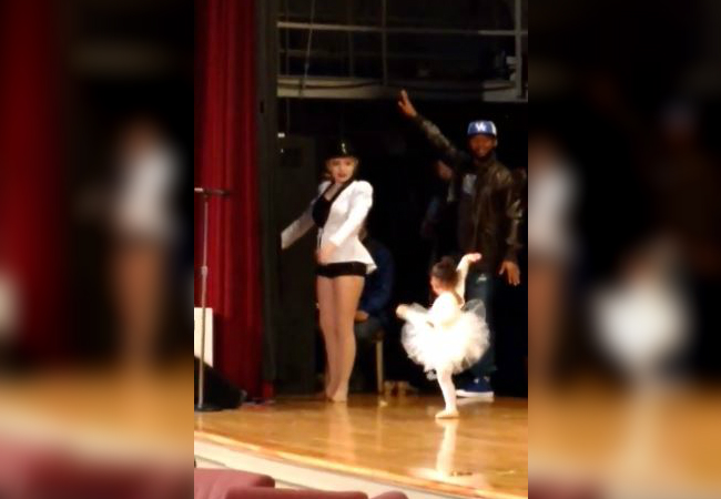 dad dance recital pose