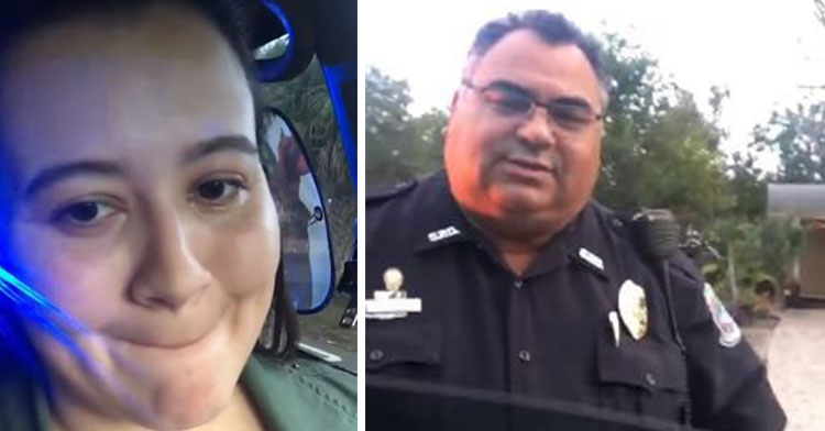 cop dad pulls daughter over