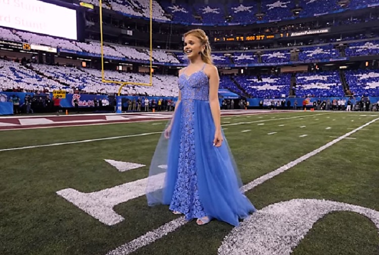 A 13-year-old who's battling a rare respiratory disease got to perform at the 2017 Peach Bowl, thanks to the Make-A-Wish foundation.