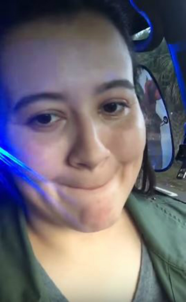 woman says she's pulled over