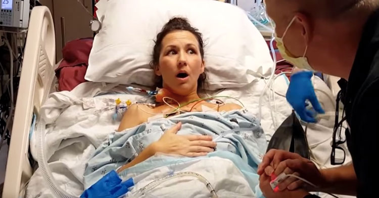 lung transplant patient breathes first time