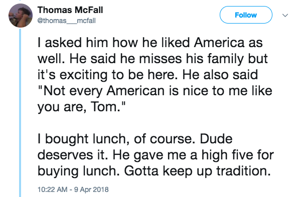 Thomas McFall tweet