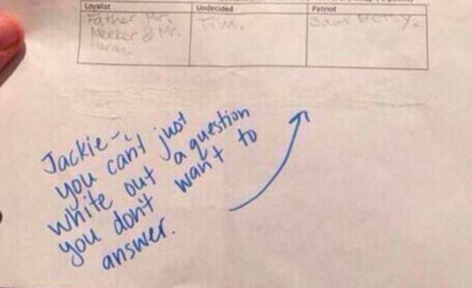 funny test answers