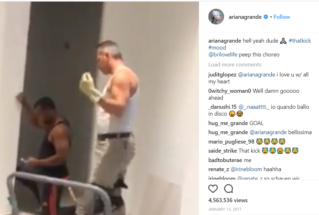 A tile setter in Toronto shot to viral fame after a clip was released last year of him dancing to Ariana Grande's 