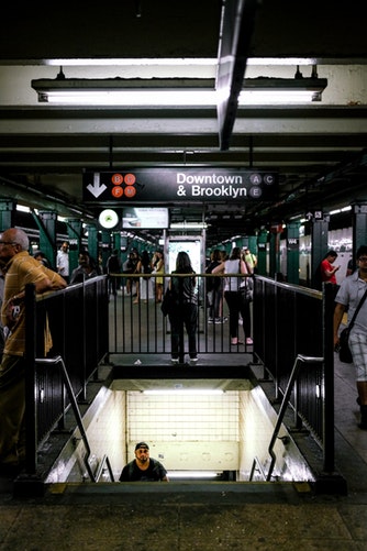 A man seated on a subway in New York was trying to figure out fractions so he could help his son do better in math. He was seated next to a complete stranger, who happened to be a former math teacher, and helped him work through problems during the ride to Brooklyn.