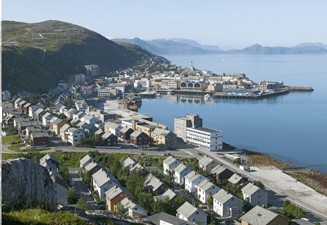 Hammerfest, Norway before and after