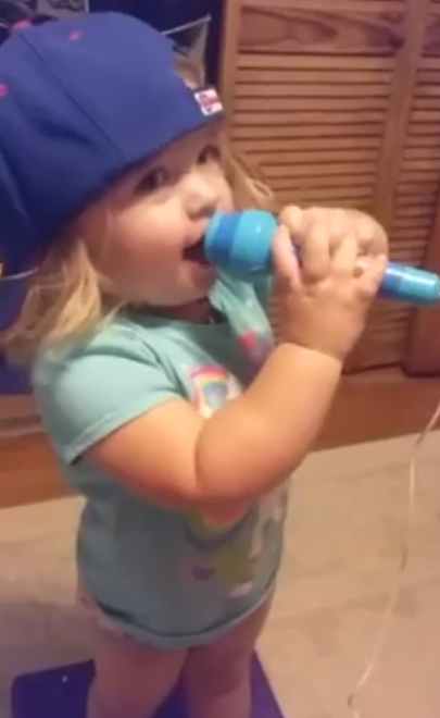 2-year-old Maddy Dellaca made a noble effort to sing the national anthem in a video that went viral last year, after everyone fell in love with her.