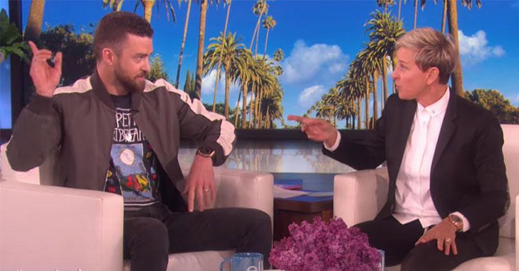 justin timberlake ellen degeneres