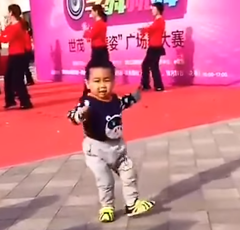 toddler dancing