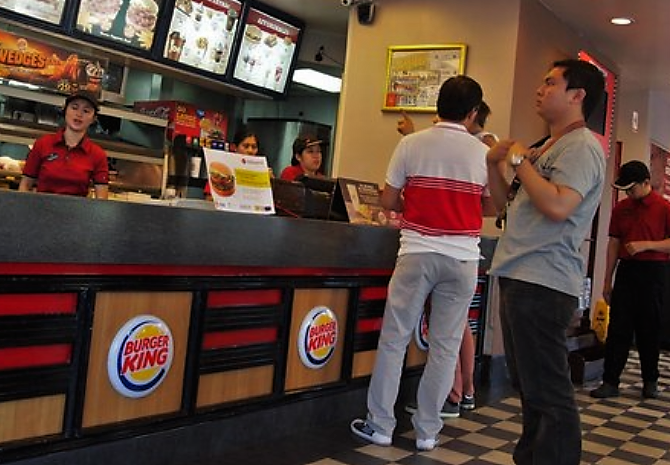 burger king front counter