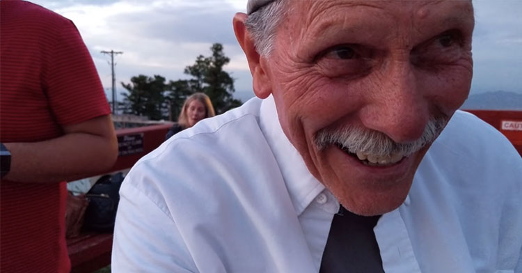 grandpa selfie proposal video
