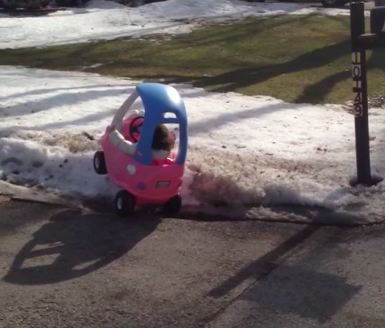 little toddler driving toy car
