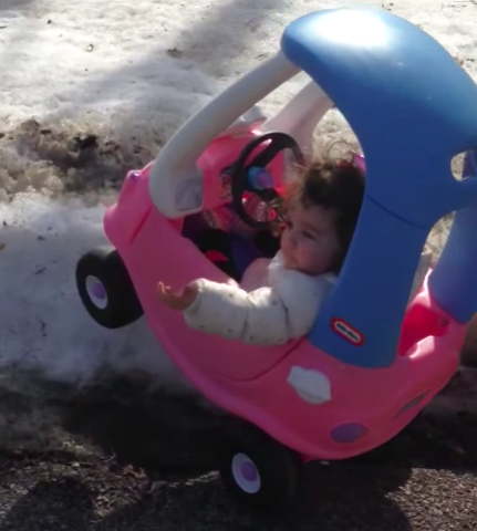 little toddler driving toy car