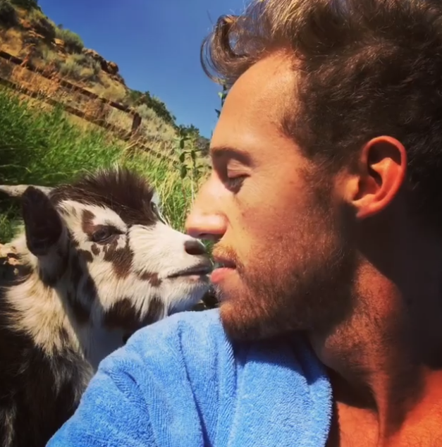 bae goat kissing