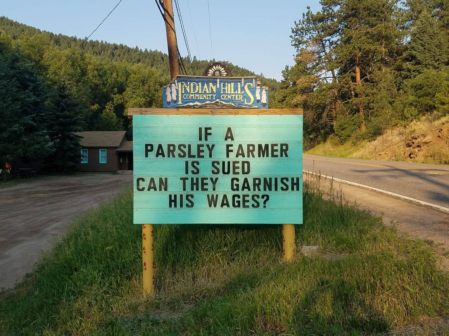 Colorado Community Center Has Hilariously Punny Sign. -InspireMore