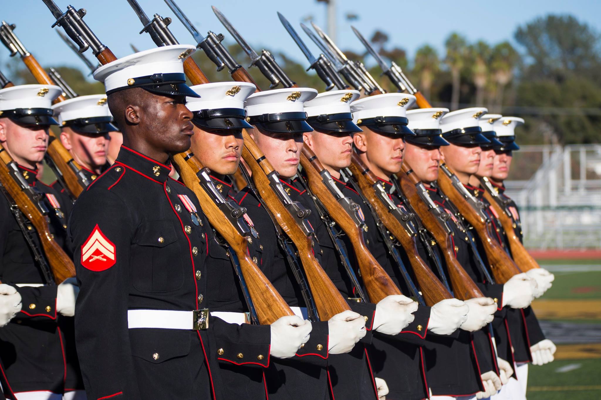 usmc silent drill platoon