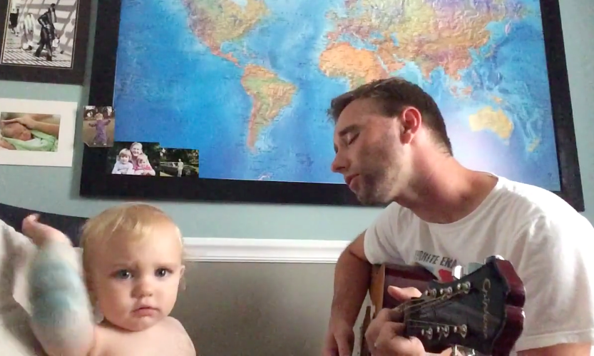 singing toddler