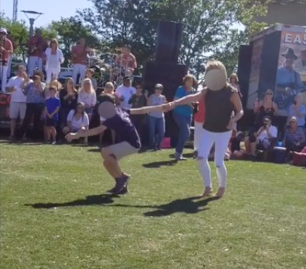 mother son shag dance