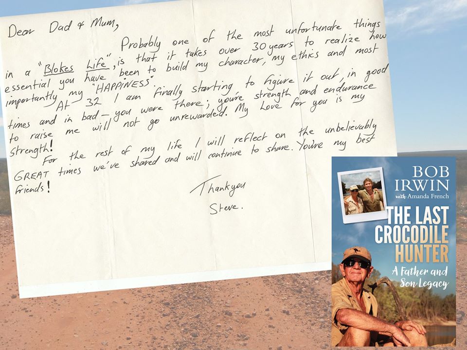 steve irwin's letter to parents