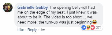 dancing baby video comment