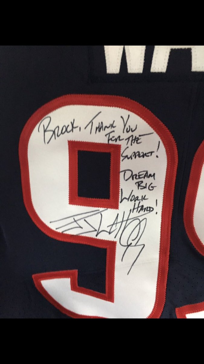 watt's signed jersey