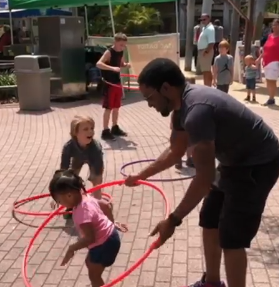 maurice and aubrey hula hoop