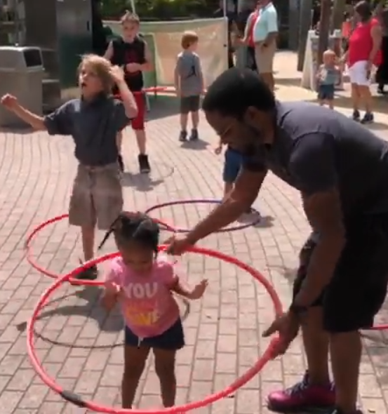 maurice and aubrey hula hoop