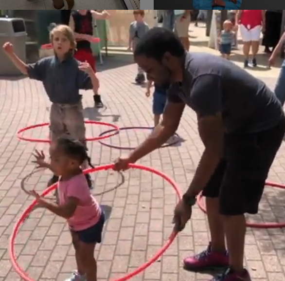 maurice and aubrey hula hoop