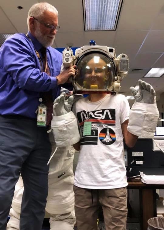 benjamin at nasa space center