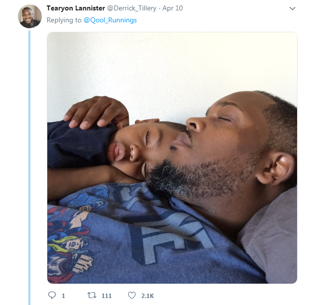 kids sleep on dad
