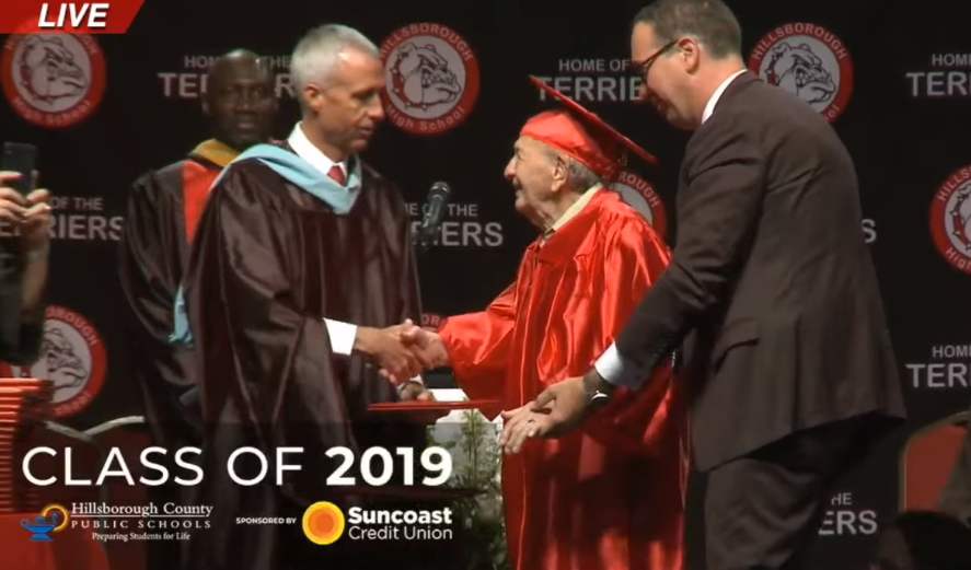 elderly graduates