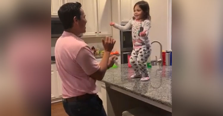 salsa dancing dad daughter