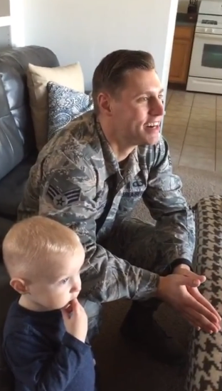 wife surprises airman 