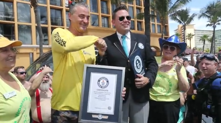 guinness world record underwater cleanup