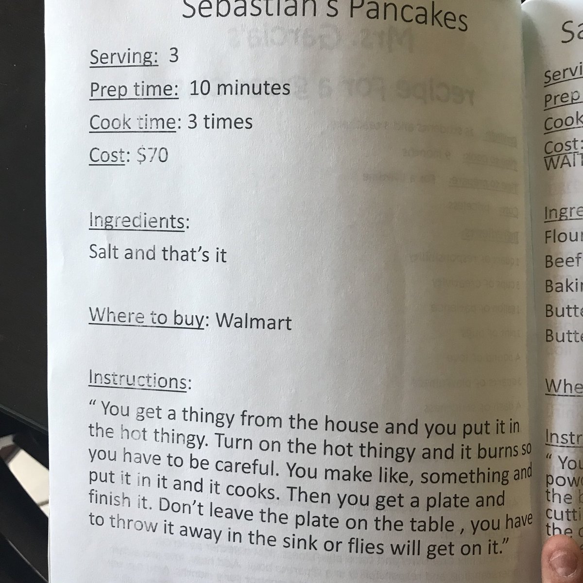 pre-k cookbook