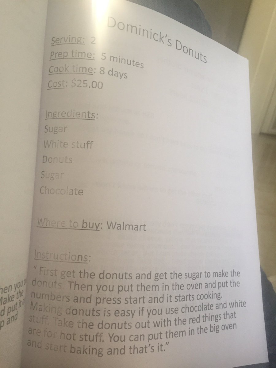 pre-k cookbook