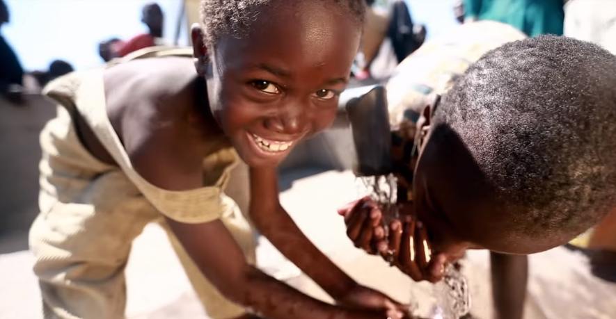 charity water well