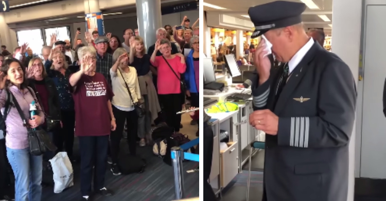 choir sing to aa pilot