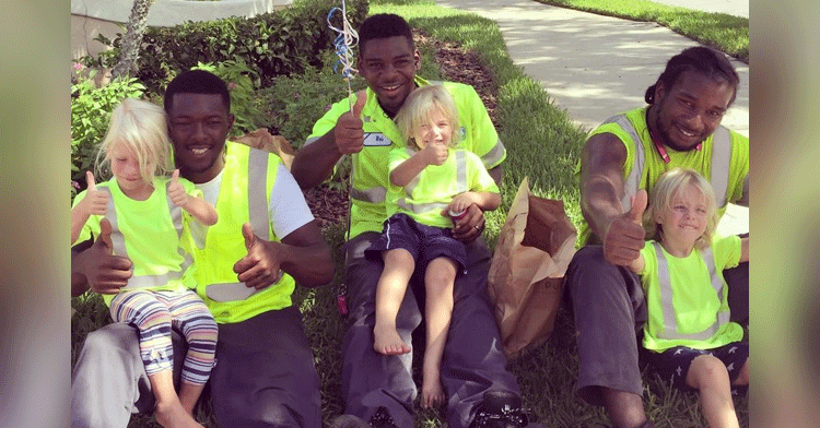 garbage men triplets