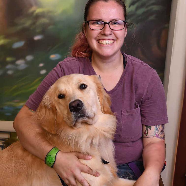 megan and nala the service dog