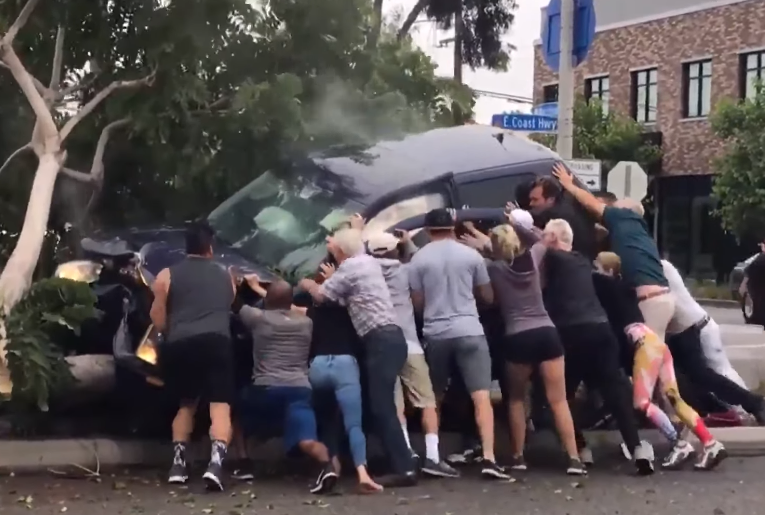 suv crash rescue newport beach