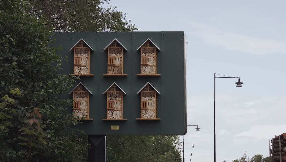 mcdonald's billboard bee hotels