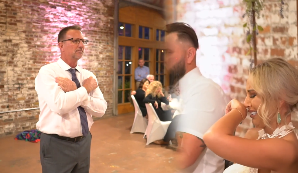 dad signs song to bride