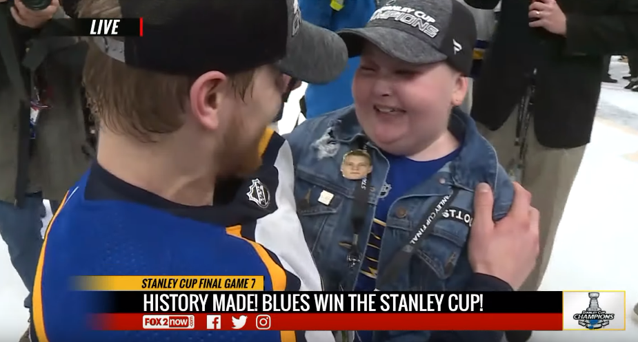 laila and st. louis blues player