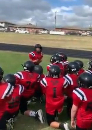 lane gives mavericks pep talk